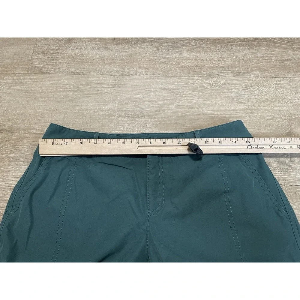 Kirkland Pants Womens 10 Green Travel Outdoor Hiking Fishing Stretch Crop Nylon - Picture 4 of 6